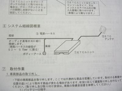 「ETC-5500」取り説